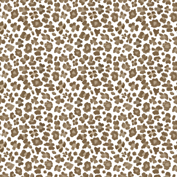 Cream Leopard Enameled Rectangular Charcuterie Board 6x10 - Cream & Brown