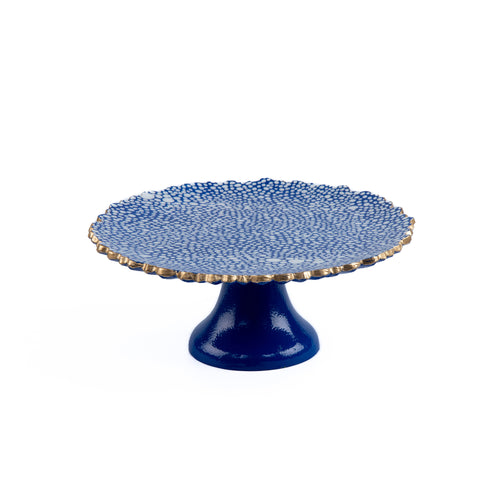 Shagreen Enameled Cake Stand - Available 5/15