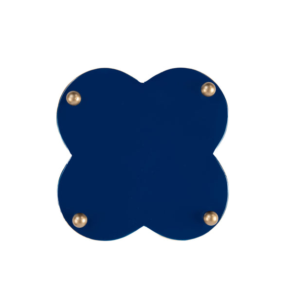 Shagreen Enamel Quatrefoil Cachepot Planter