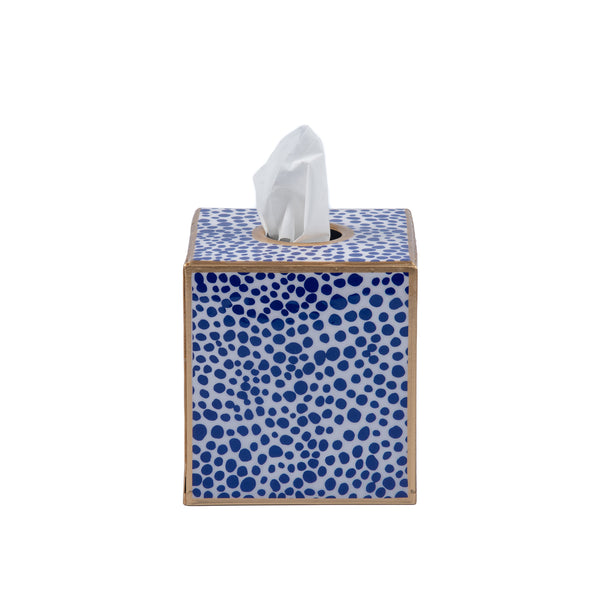 Shagreen Enameled Tissue Box Cover