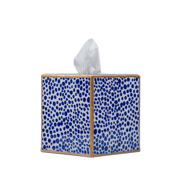 Shagreen Enameled Tissue Box Cover