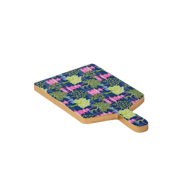 Garden Party Enameled Rectangular Charcuterie Board 6x10