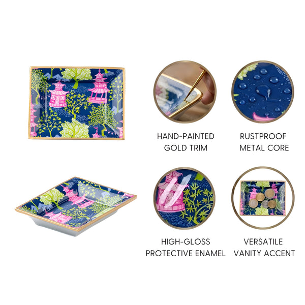 Garden Party Enameled Landry Tray