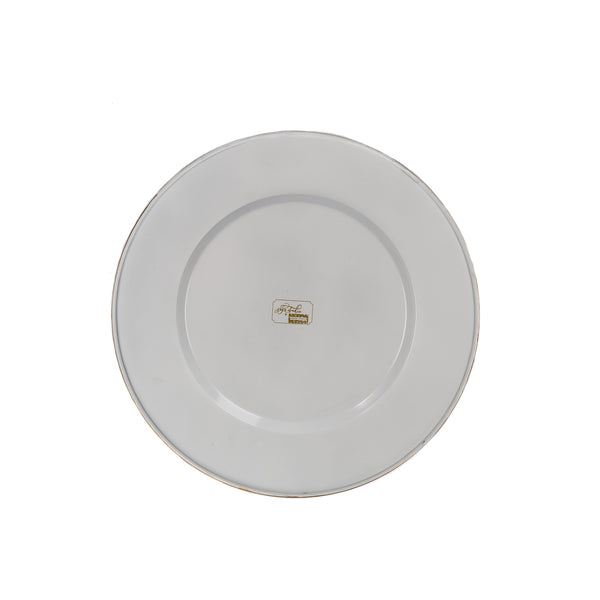 Garden Party Enameled Charger (4pk) - Blue