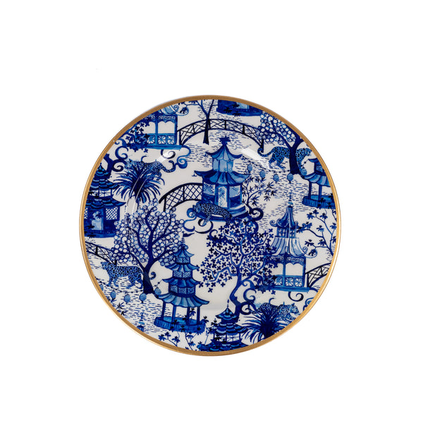 Garden Party Enameled Charger (4pk) - Blue