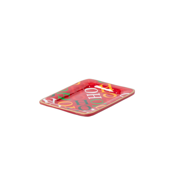 Ho Ho Enameled Laney Soap Dish - Red