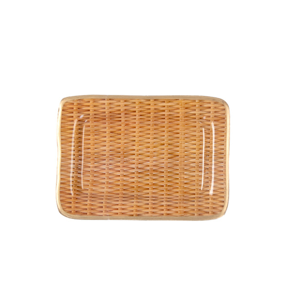 Rattan Enameled Laney Tray