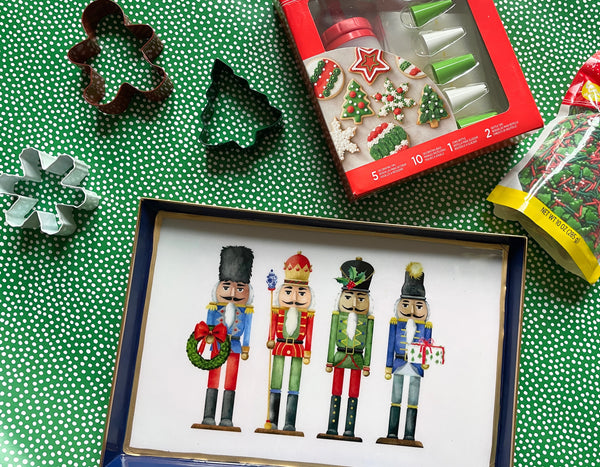 WH Nutcracker Enameled Oliver Tray 8x12