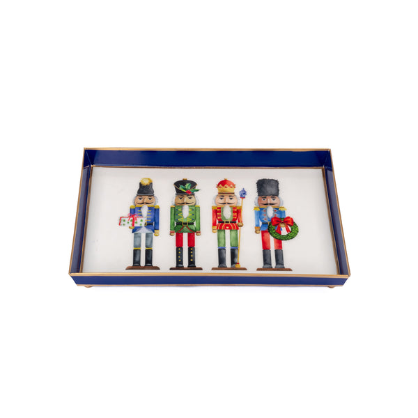 WH Nutcracker Enameled Oliver Tray 8x12