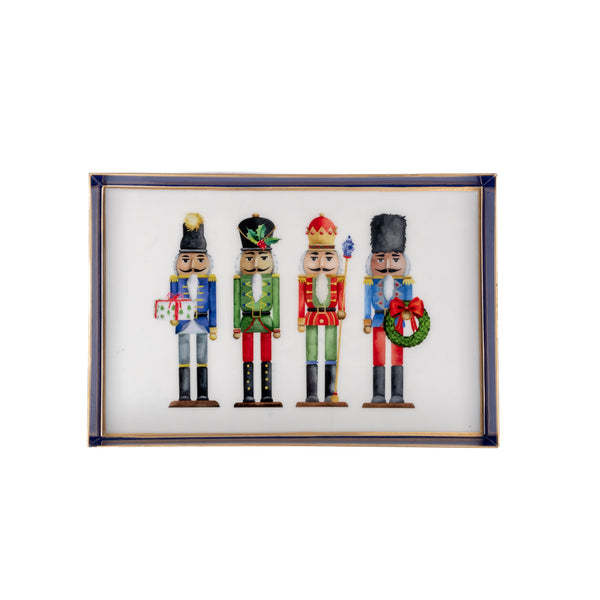 WH Nutcracker Enameled Oliver Tray 8x12