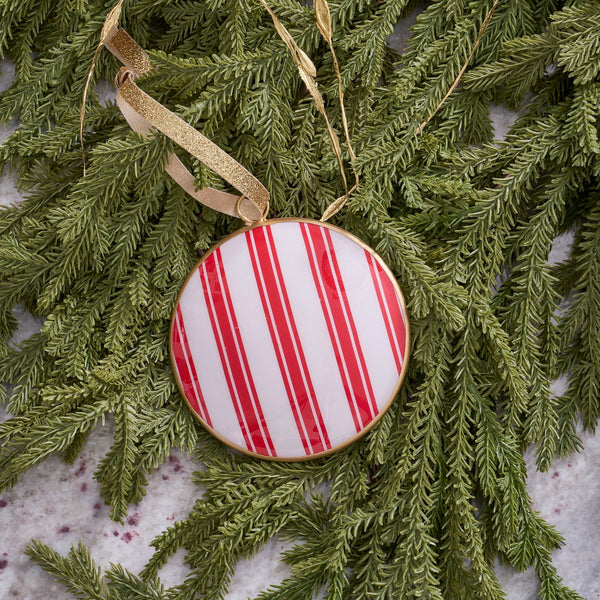 Ticking Stripe Ornament (single)