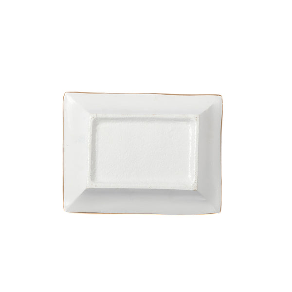 Ticking Stripe Enameled Landry Tray