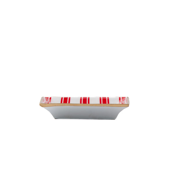 Ticking Stripe Enameled Landry Tray
