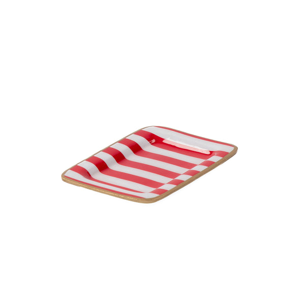 Classic Stripe Enameled Laney Tray