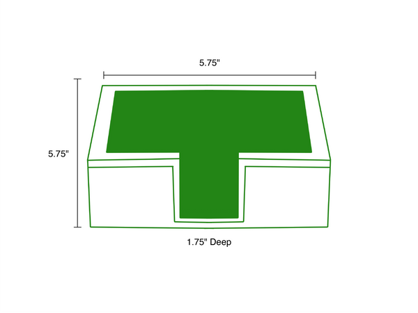 Gracie Enameled Color Block Amelia Cocktail Tray - Turquoise & Blush