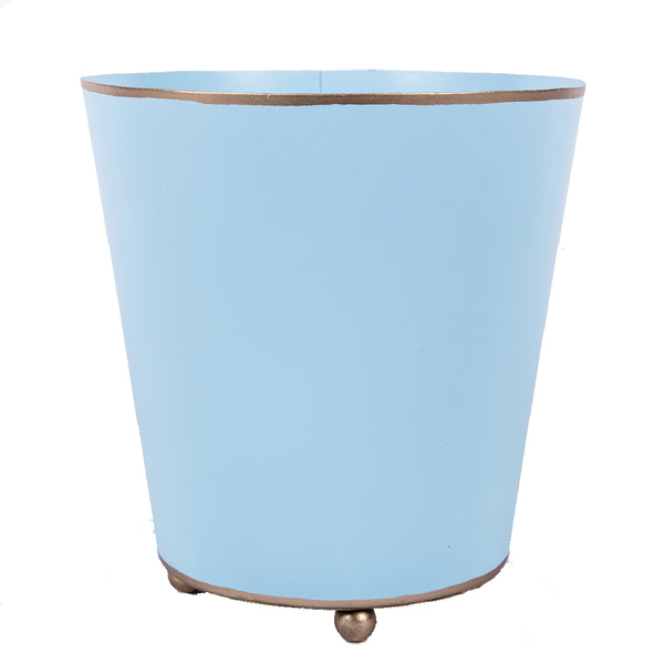Mattie Round Cachepot Planter Light Blue