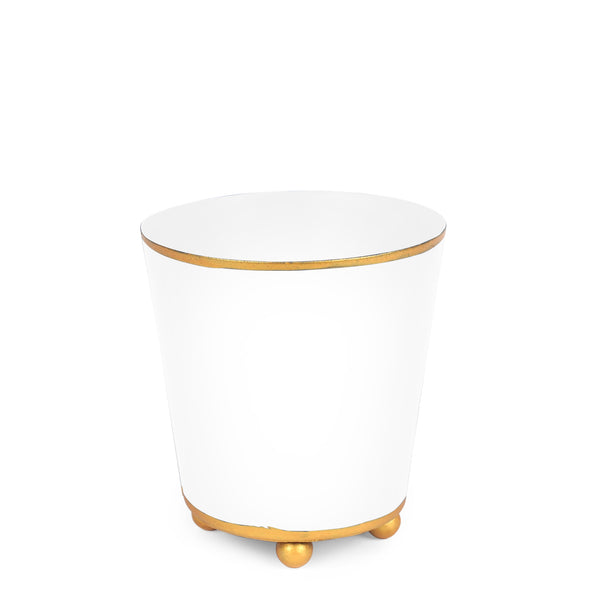 Mattie Round Cachepot Planter White