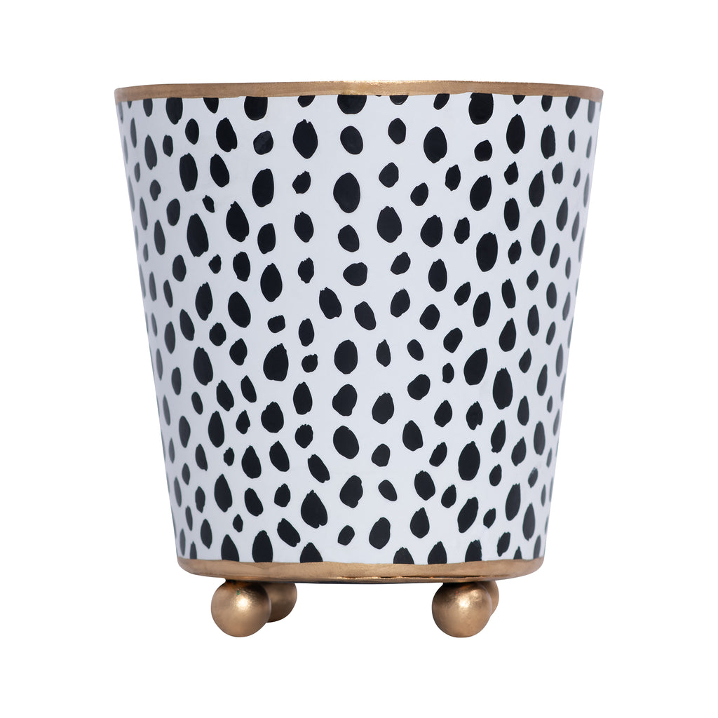 Spot-On Hand Painted Round Cachepot Planter