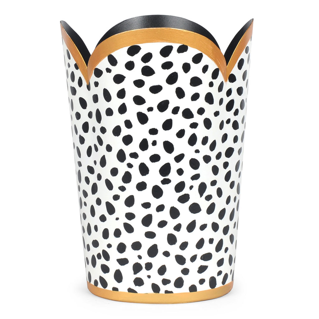 Spot-On Hand Painted Tulip Wastebasket