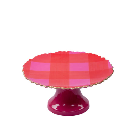 Leopard Spots Enameled Cake Stand - Available 5/15