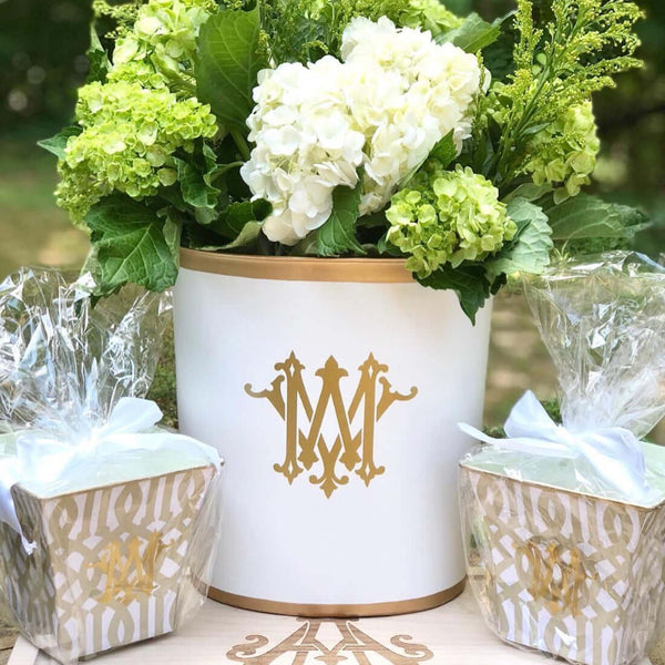 Mattie Oval Wastebasket White