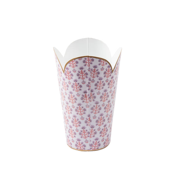Penny Enameled Tulip Wastebasket
