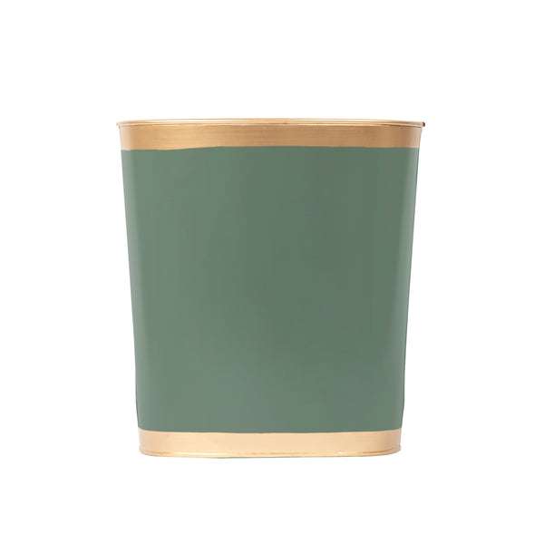 Mattie Oval Wastebasket - Rockwood Sash Green