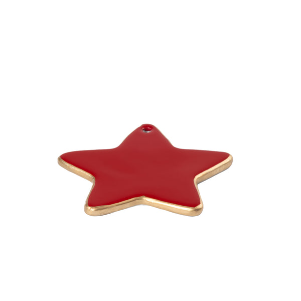 Gracie Star Ornament - Red