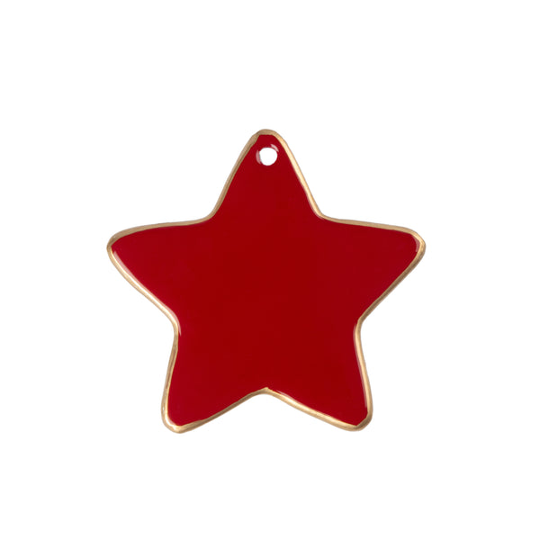 Gracie Star Ornament - Red