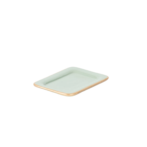 Gracie Enameled Laney Soap Dish - Oyster Bay