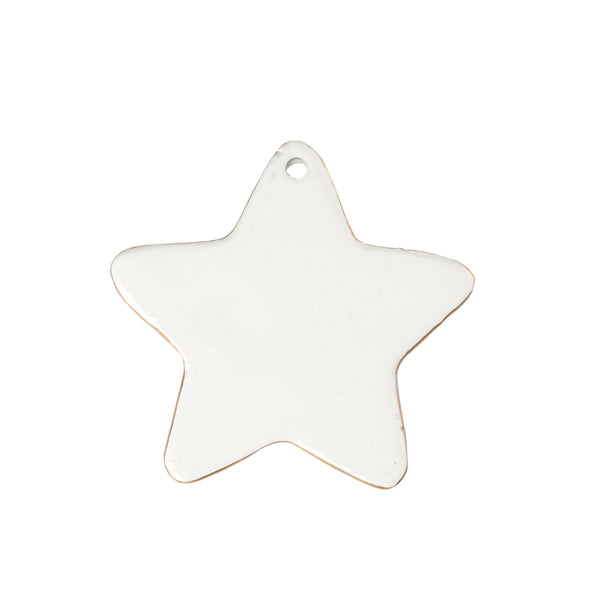 Gracie Star Ornament - White