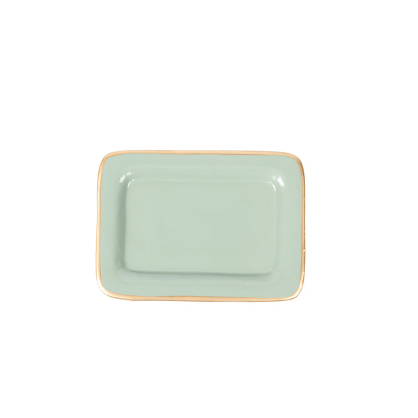 Gracie Enameled Laney Soap Dish - Oyster Bay