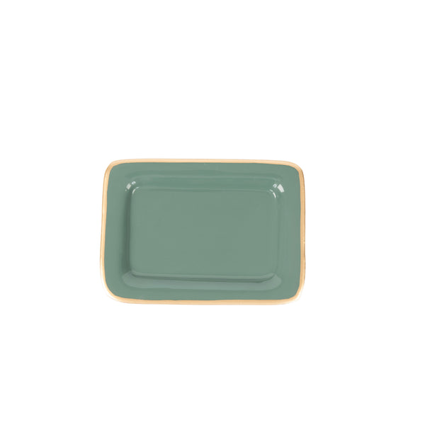 Gracie Enameled Laney Soap Dish - Rockwood Sash Green