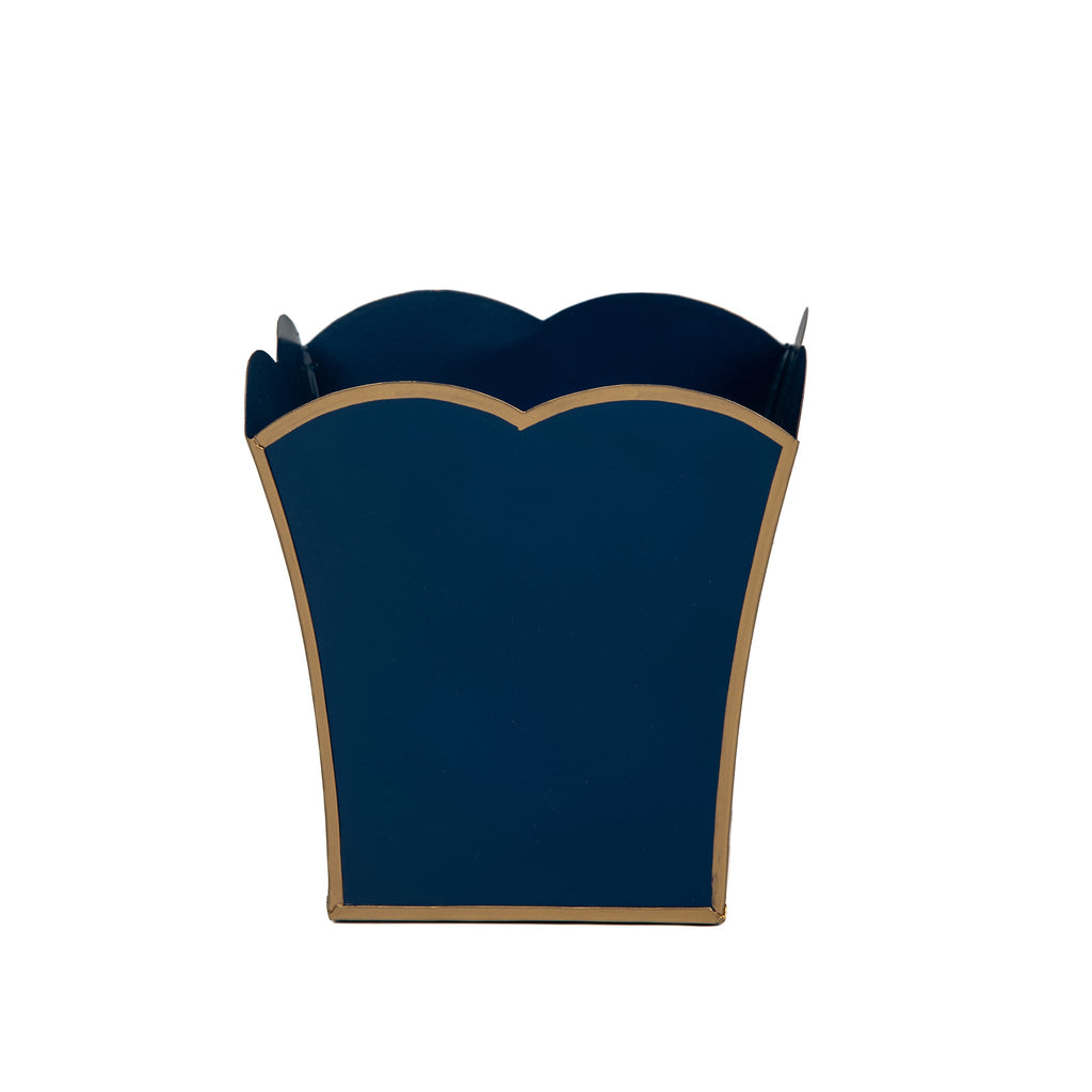 Gracie Scarlett Square Cachepot Planter Blue