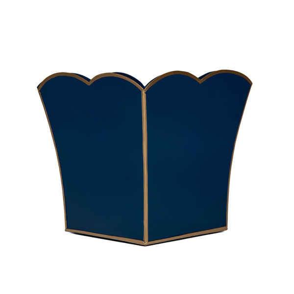 Gracie Scarlett Square Cachepot Planter Blue