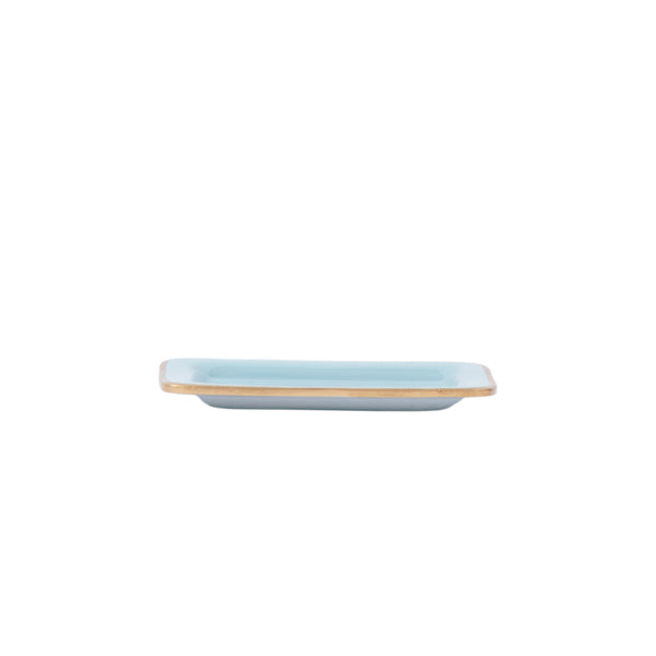 Gracie Enameled Laney Soap Dish - Cool Blue