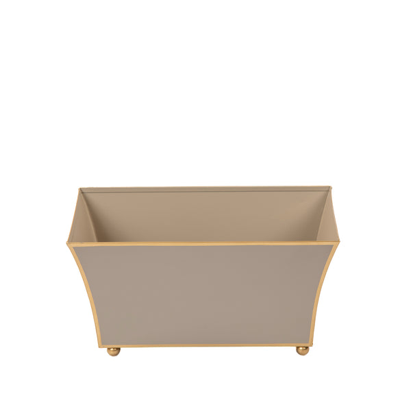 Gracie Fluted Rectangle Cachepot - Natural