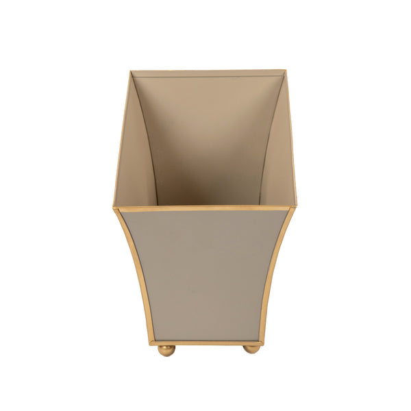 Gracie Fluted Rectangle Cachepot - Natural