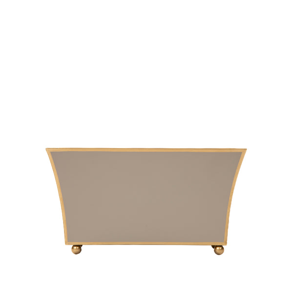 Gracie Fluted Rectangle Cachepot - Natural