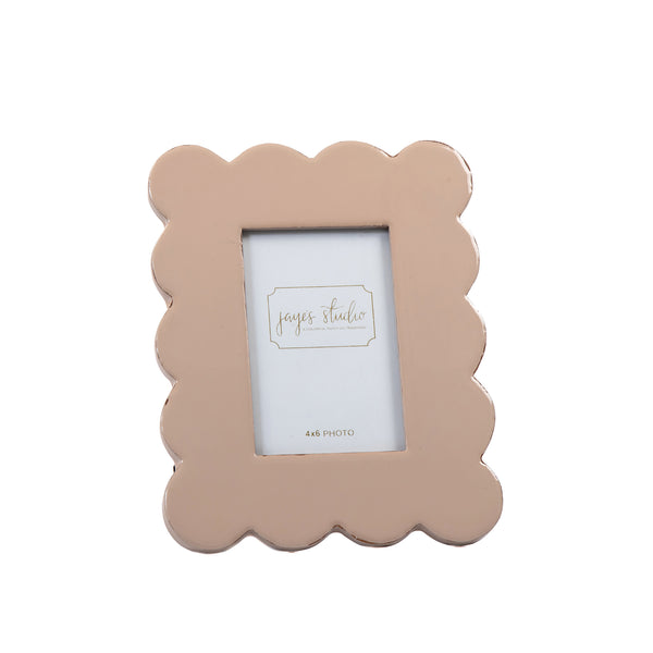 Gracie Scalloped Photo Frame - Natural