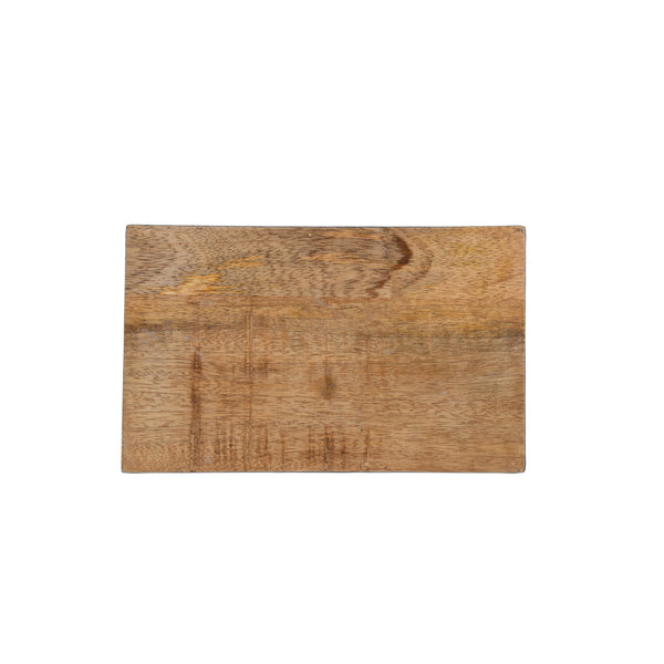 Gracie Enameled Color Block Amelia Guest Towel Tray - Navy & White