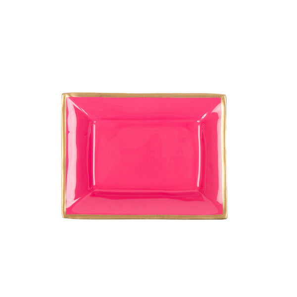 Gracie Enameled Landry Tray Pink