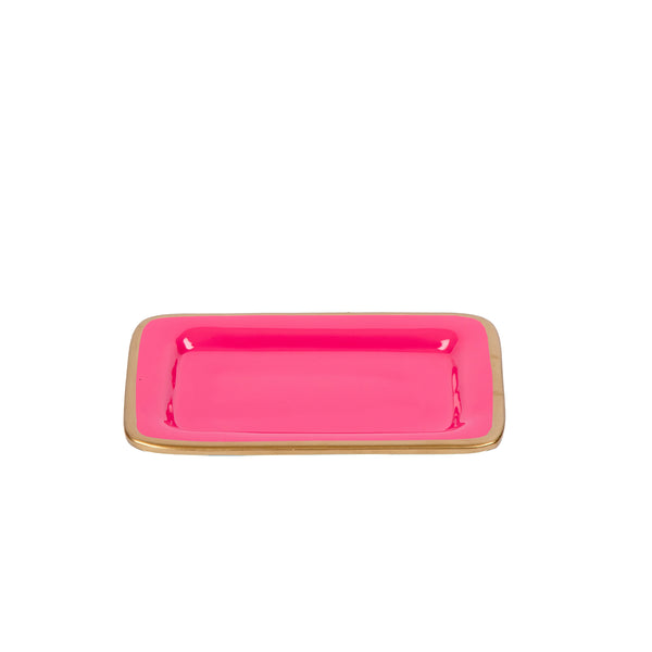 Gracie Enameled Laney Tray Pink