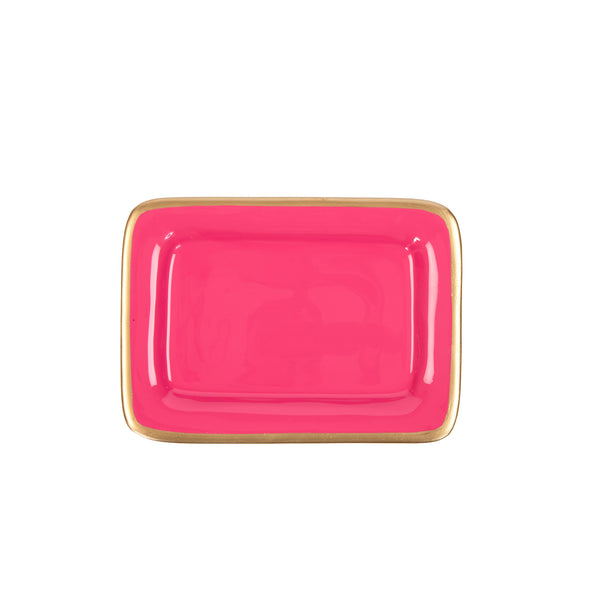 Gracie Enameled Laney Tray Pink