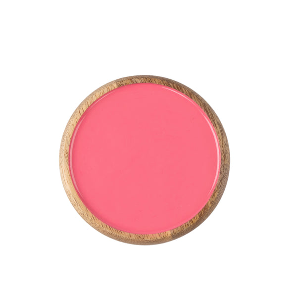 Gracie Wooden Coasters Set (4pk) - Pink