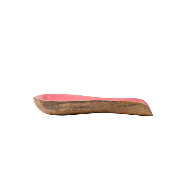 Gracie Wooden Spoon Rest - Pink