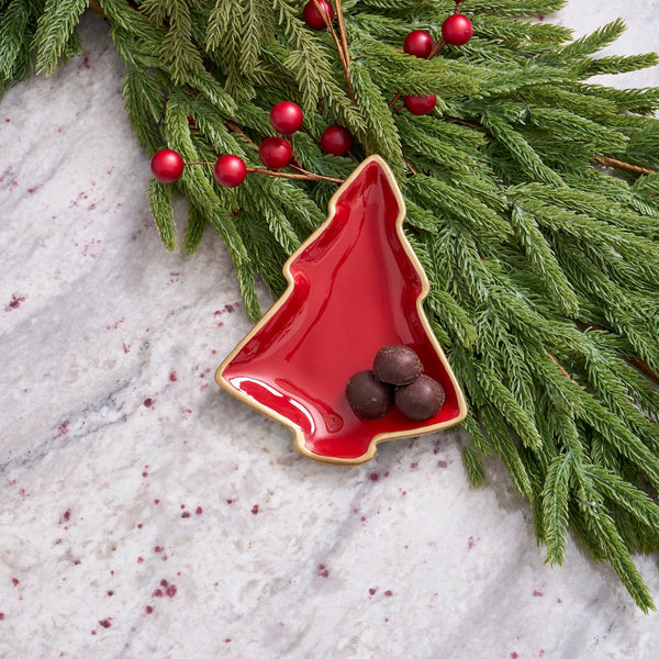 Gracie Christmas Tray - Red