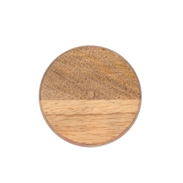 Gracie Coaster Set - Mango Wood & Red Enamel | Set of 4