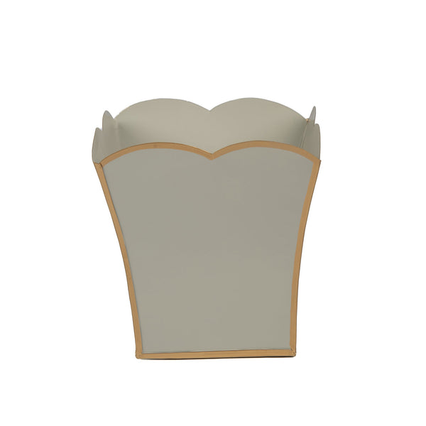 Gracie Scarlett Square Cachepot Planter Taupe