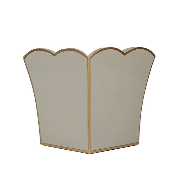 Gracie Scarlett Square Cachepot Planter Taupe